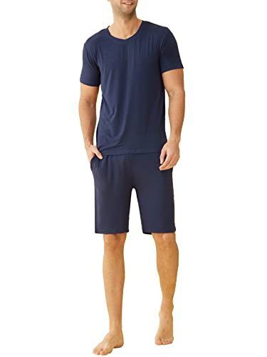 Latuza Pyjama-Set mit kurzen Ärmeln und Shorts - blau - Large von Latuza