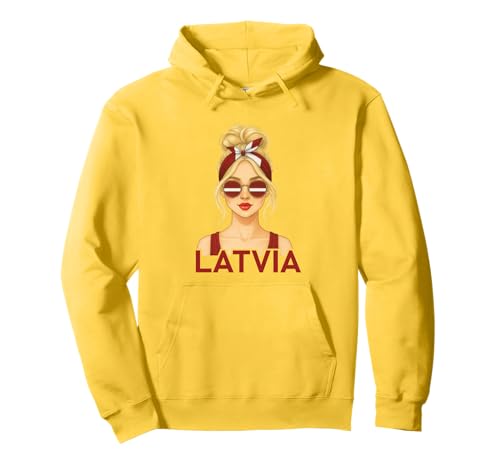 Blond Latvian Girl Latvia Flag Latvian Girlfriend Wife Pullover Hoodie Blond Latvian Girl Latvia Flag Latvian Girlfriend Wife Pullover Hoodie von Latvian Girl Designs Blond And Brunette