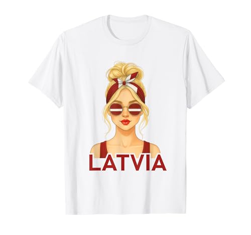 Blond Latvian Girl Latvia Flag Latvian Girlfriend Wife T-Shirt Blond Latvian Girl Latvia Flag Latvian Girlfriend Wife T-Shirt von Latvian Girl Designs Blond And Brunette