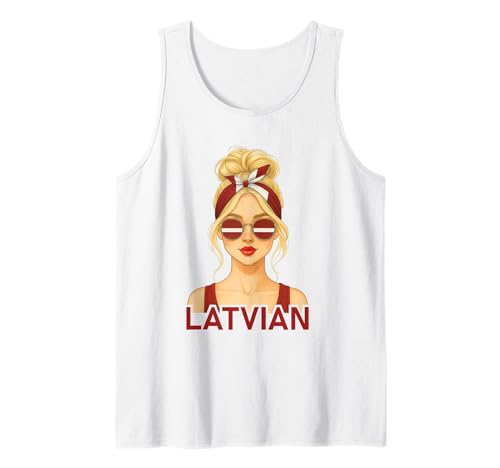 Blond Latvian Girl Latvia Flag Latvian Girlfriend Wife Tank Top Blond Latvian Girl Latvia Flag Latvian Girlfriend Wife Tank Top von Latvian Girl Designs Blond And Brunette