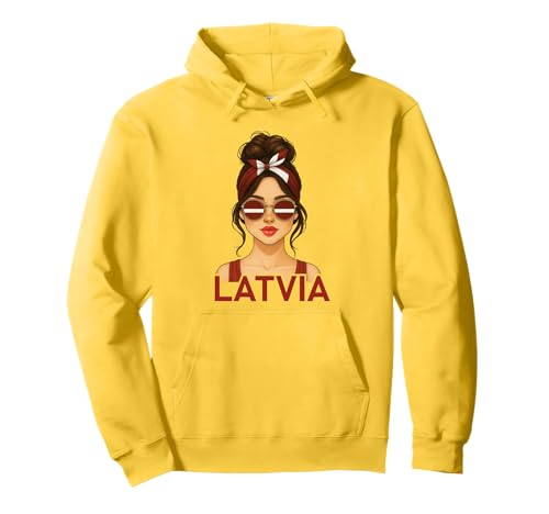 Brunette Latvian Girl Latvia Flag Latvian Girlfriend Wife Pullover Hoodie Brunette Latvian Girl Latvia Flag Latvian Girlfriend Wife Pullover Hoodie von Latvian Girl Designs Blond And Brunette