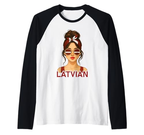 Brunette Latvian Girl Latvia Flag Latvian Girlfriend Wife Raglan Brunette Latvian Girl Latvia Flag Latvian Girlfriend Wife Raglan von Latvian Girl Designs Blond And Brunette