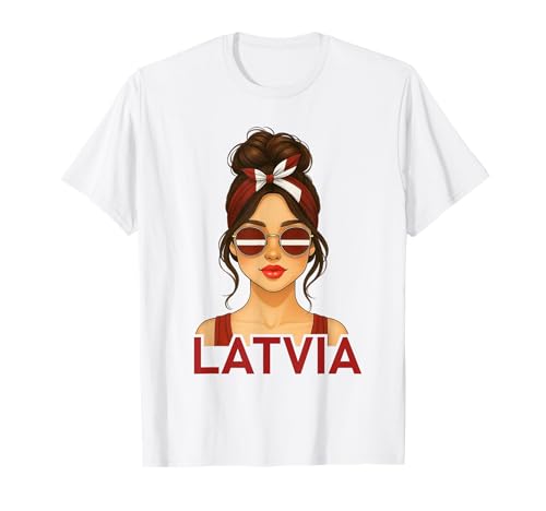 Brunette Latvian Girl Latvia Flag Latvian Girlfriend Wife T-Shirt Brunette Latvian Girl Latvia Flag Latvian Girlfriend Wife T-Shirt von Latvian Girl Designs Blond And Brunette