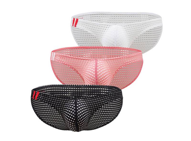 Lau-Fashion Slip Unterhose Transparenter Netz Fishnet Micro Unterwäsche Gay M/L von Lau-Fashion