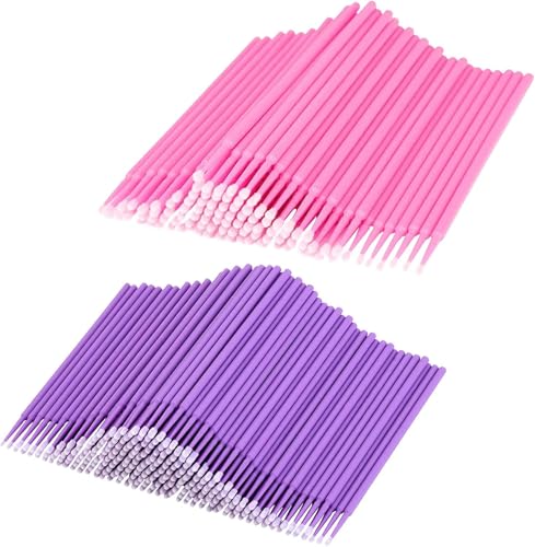 LauCentral Mikro-Applikator-Pinsel für Make-up, Einweg-Mascara-Stäbe für Wimpernverlängerungen, Präzisions-Augen-Make-up-Werkzeuge, 200 Stück LauCentral Mikro-Applikator-Pinsel für Make-up, Einweg-Mascara-Stäbe für Wimpernverlängerungen, Präzisions-Augen-Make-up-Werkzeuge, 200 Stück von LauCentral