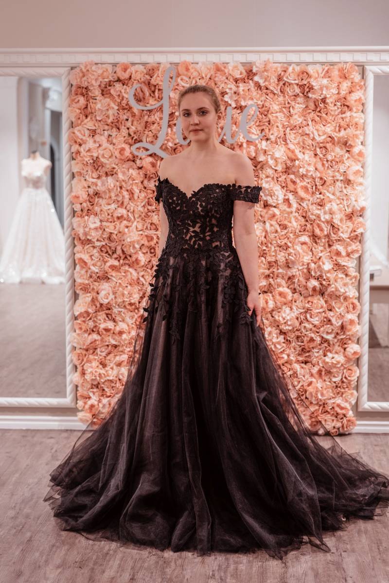 Laue Collection Brautkleid "Doro" - schwarz - 50 von Laue Collection