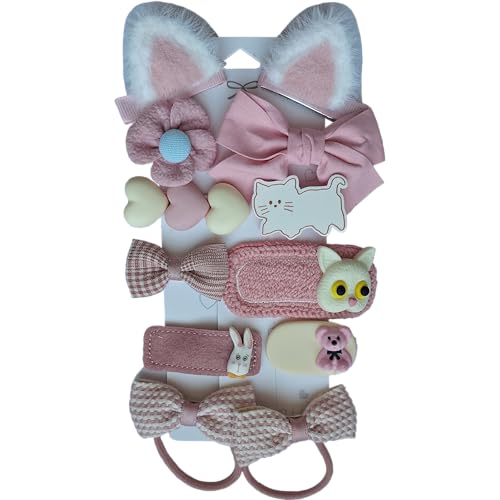 Laufal Haarschmuck süße Motive als 12er Set für Mädchen (Rosa) von Laufal