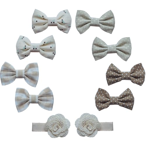 Laufal Haarspangen ohne Ziepen als 10er Set für Mädchen (Weiß) von Laufal