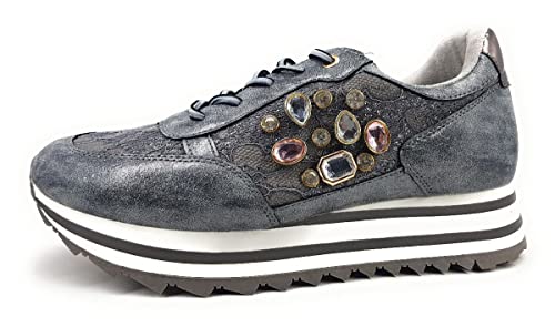 Laufsteg München Damenschuhe Schnürschuhe Elegant eleganter Schnürer Grau Elegant, Schuhgröße:39 EU von Laufsteg München