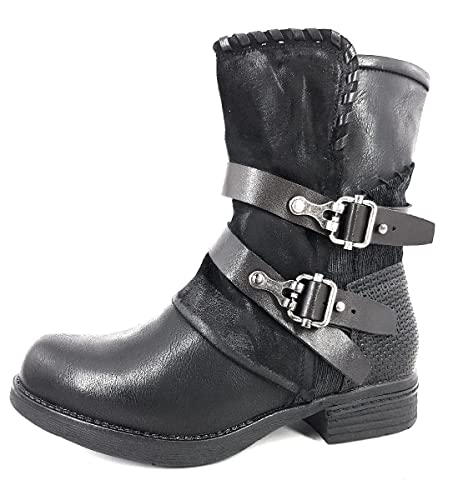 Laufsteg München Damenschuhe Stiefel Stiefel Schwarz Freizeit, Schuhgröße:37 EU von Laufsteg München