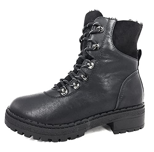 Laufsteg München Damenschuhe Stiefeletten Schnürer Stiefel Schwarz Freizeit, Schuhgröße:39 EU von Laufsteg München