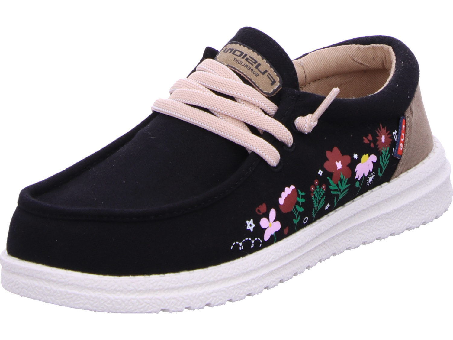 female Sportliche Slipper schwarz Emma Flowers 39 von Laufsteg