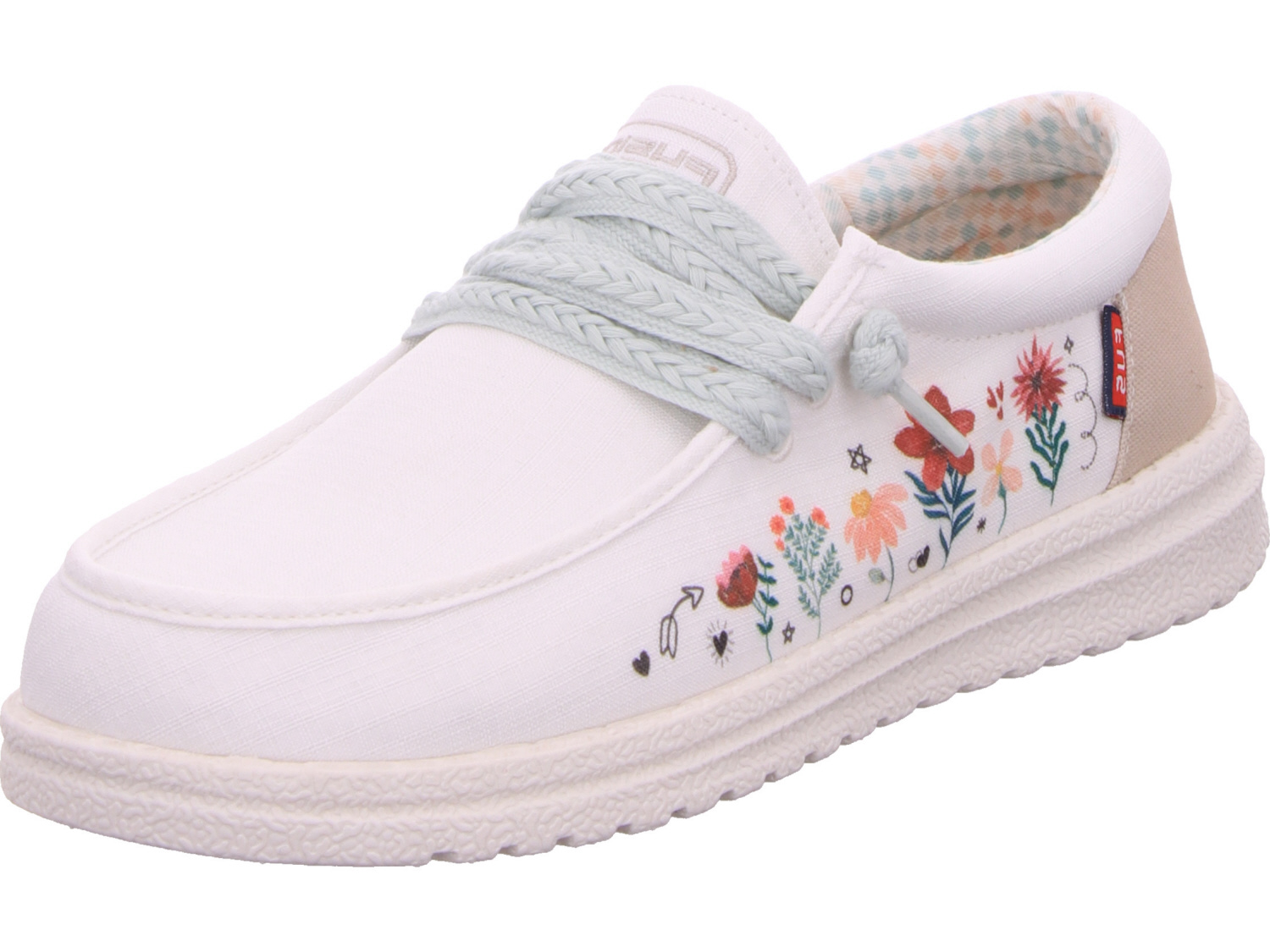 female Sportliche Slipper weiss Emma Flowers 40 von Laufsteg