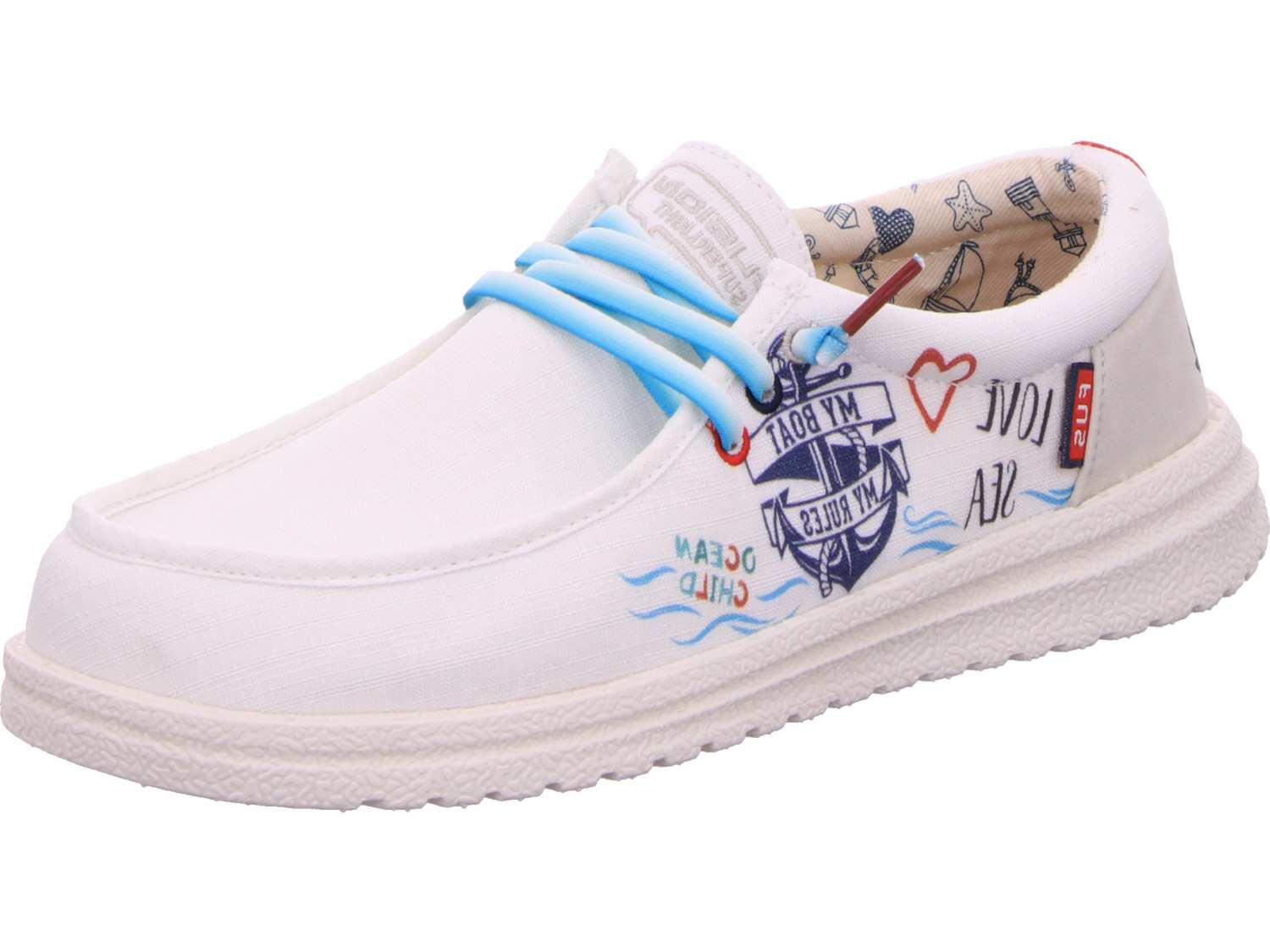 female Sportliche Slipper weiss Emma Marina Life 38 von Laufsteg