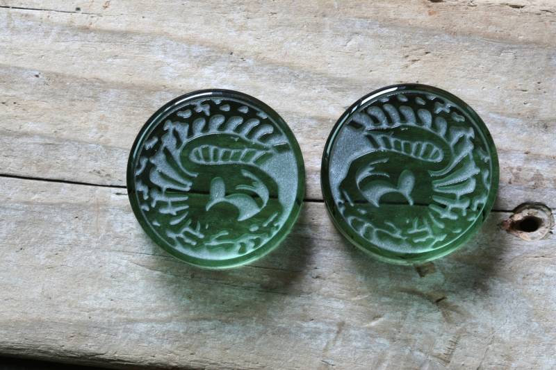 Gorilla Glasschwäne Double Flared von LaughingBuddhaStudio