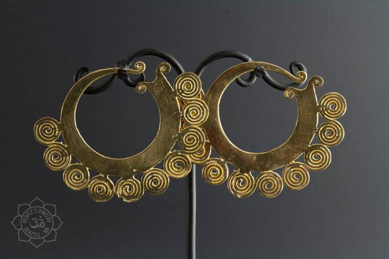 Messing Hänger, Kreise - 6G Oder 4 Mm Größer Zu Tragen von LaughingBuddhaStudio