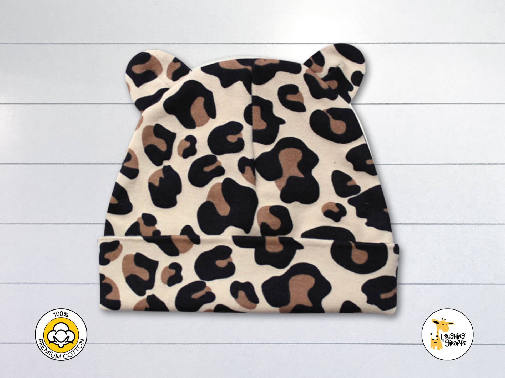 Baby Blanko Bär Ohren Mützen - 100% Baumwolle | Personalisieren Sie Benutzerdefinierte Diy Stickerei Siebdruck Trachtenhut Unisex Gepard von LaughingGiraffeShop