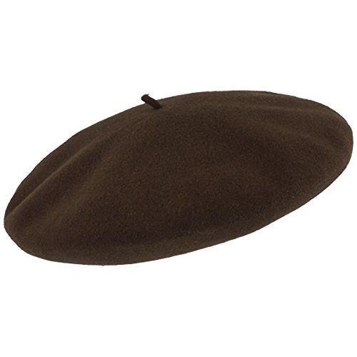 Laulhère Original Herren Baskenmütze | Barett | Made IN France - aus 100% Merino-Wolle - Braun - Gr. 62 von Laulhère