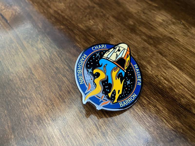 Nasa Crew-3 Uscv-3 Mission Aufnäher Hard Emaille Pin von LaunchPins