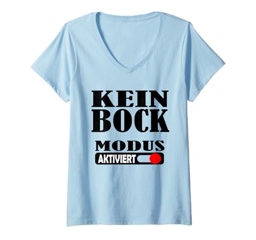 Damen Kein Bock mehr Ich kam SAH und Hatte direkt keinen Bock T-Shirt mit V-Ausschnitt Damen Kein Bock mehr Ich kam SAH und Hatte direkt keinen Bock T-Shirt mit V-Ausschnitt von Laune Schnauze voll Meine laune Kein bock mehr