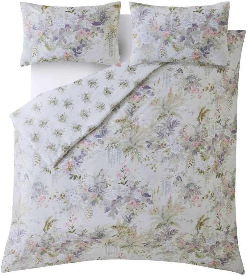 LAURA ASHLEY Bettwäsche "Baumwoll Satin," 3 tlg. tlg. mit floralem Muster, 3teilig, inkl 2 Kissenbezüge von Laura Ashley