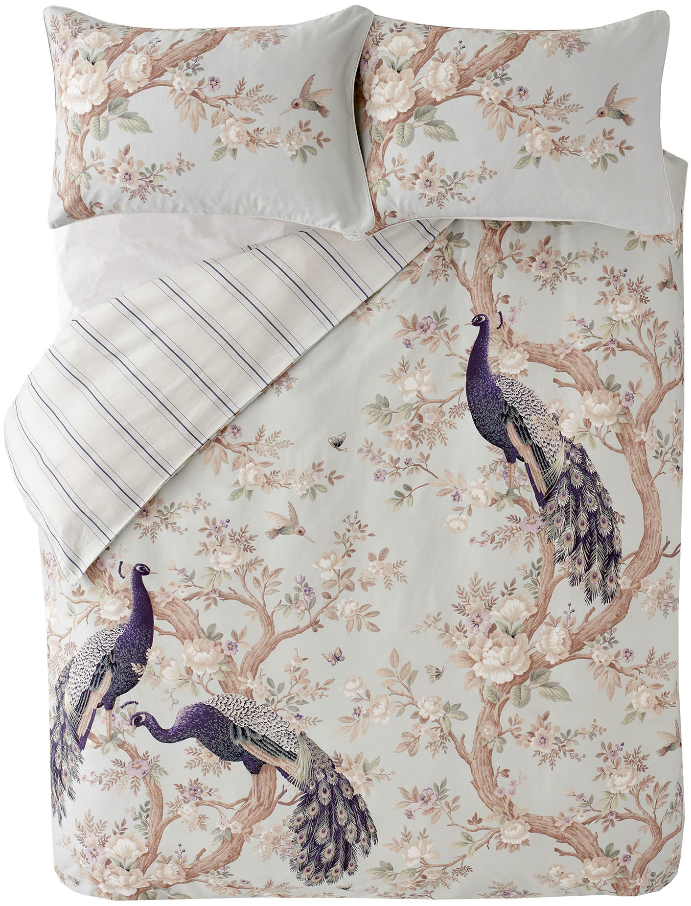 LAURA ASHLEY Bettwäsche "Baumwoll Satin, Mit floralem Munster, 3teilig, inkl 2 Kissenbezüge" 3 tlg. tlg. Baumwoll Satin, Mit floralem Munster, 3teilig, inkl 2 Kissenbezüge von Laura Ashley