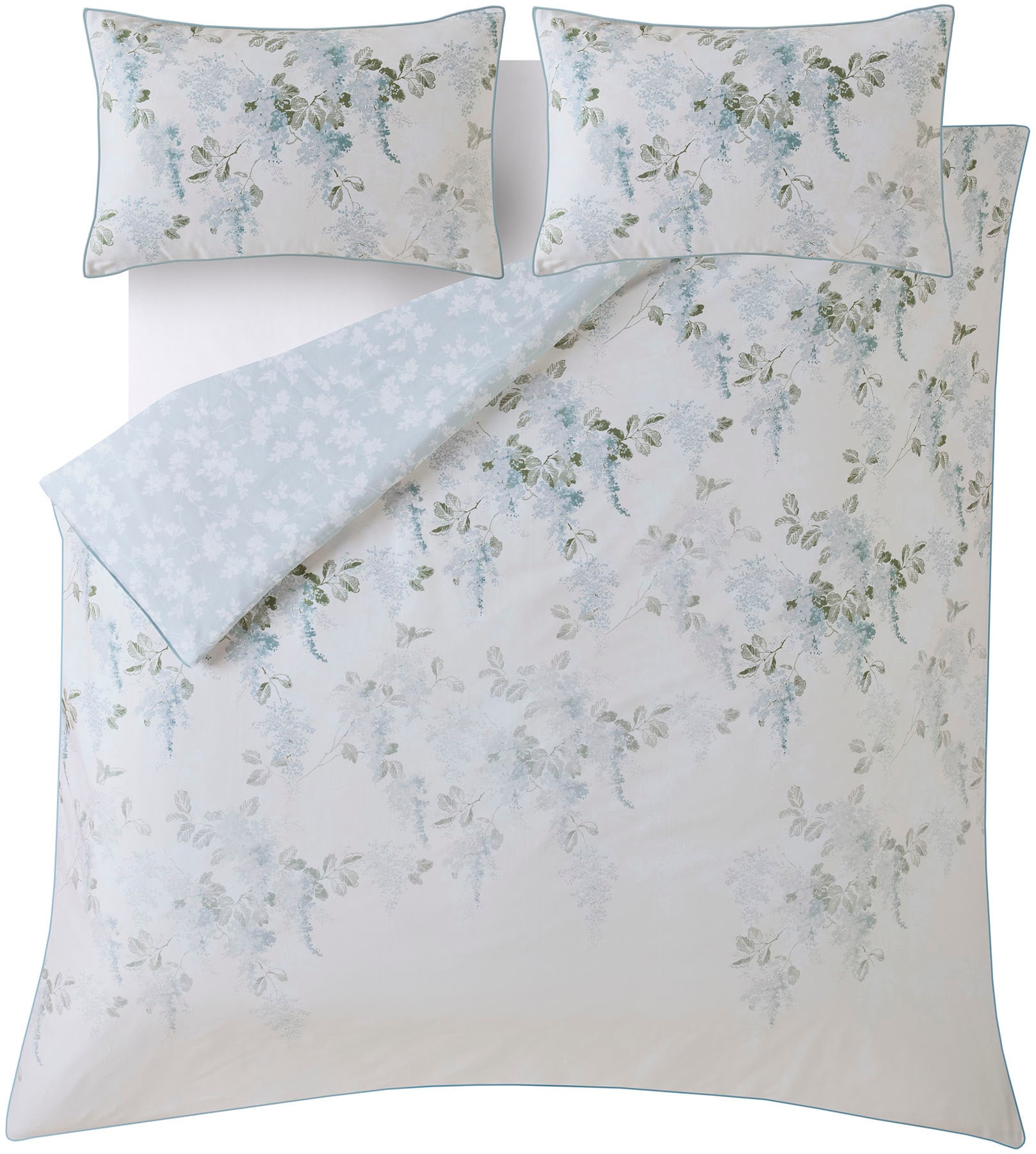 LAURA ASHLEY Bettwäsche "Baumwoll Satin, Mit floralem Munster, 3teilig, inkl 2 Kissenbezüge" 3 tlg. tlg. Baumwoll Satin, Mit floralem Munster, 3teilig, inkl 2 Kissenbezüge von Laura Ashley