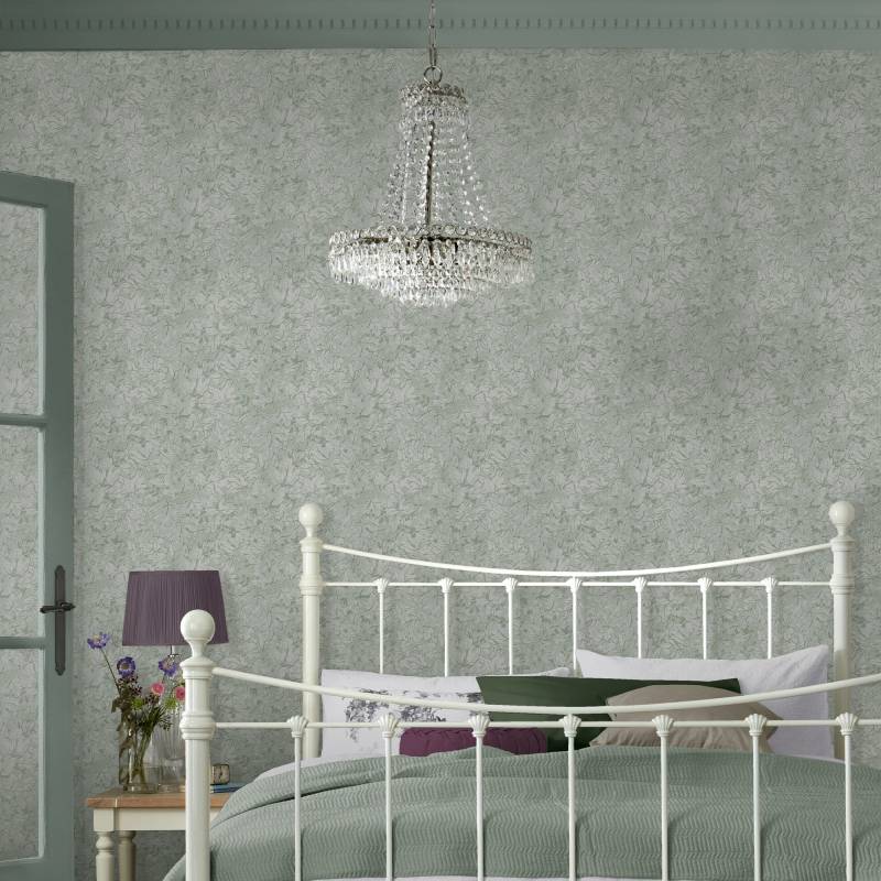 LAURA ASHLEY Vliestapete "Corrina Leaf" geblümt glatt 10mx52cm (ca. 5m2) von Laura Ashley