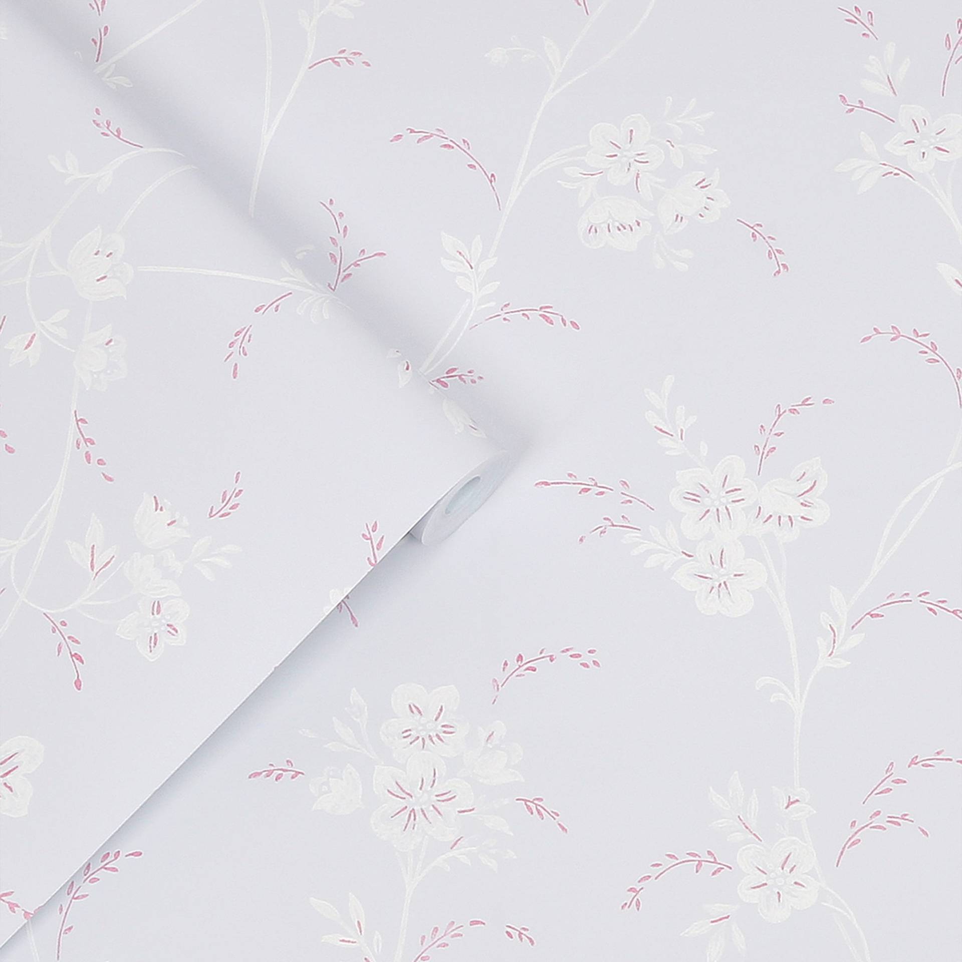 LAURA ASHLEY Vliestapete "Eva Floral Sugared Grey" floral texturiert 10mx52cm von Laura Ashley