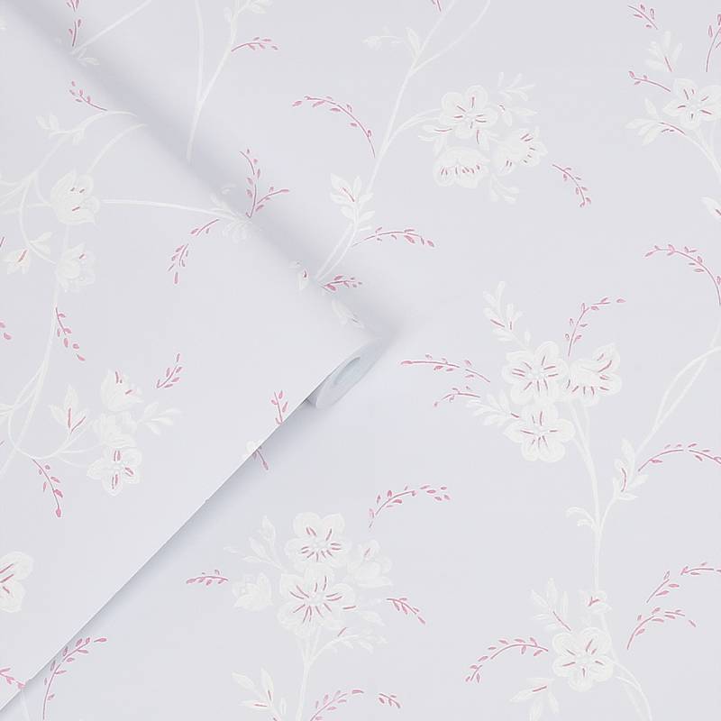 LAURA ASHLEY Vliestapete "Eva Floral Sugared Grey" floral texturiert 10mx52cm von Laura Ashley