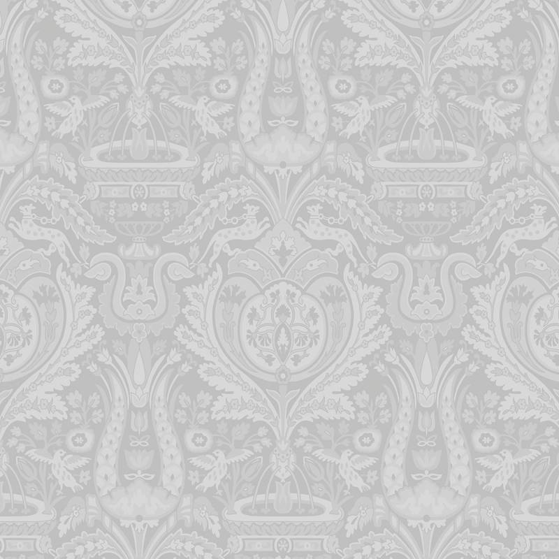 LAURA ASHLEY Vliestapete "Heraldic Damask" gemustert FSC zertifiziert, mit lebhaftem Druck, 10 Meter Länge von Laura Ashley