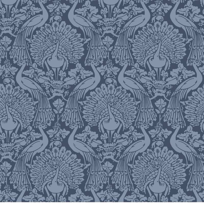 LAURA ASHLEY Vliestapete "Laura Ashley Peacock Damask Dusky Seaspray Vliestapete" animal print glatt Laura Ashley Peacock Damask Dusky Seaspray Vliestapete von Laura Ashley