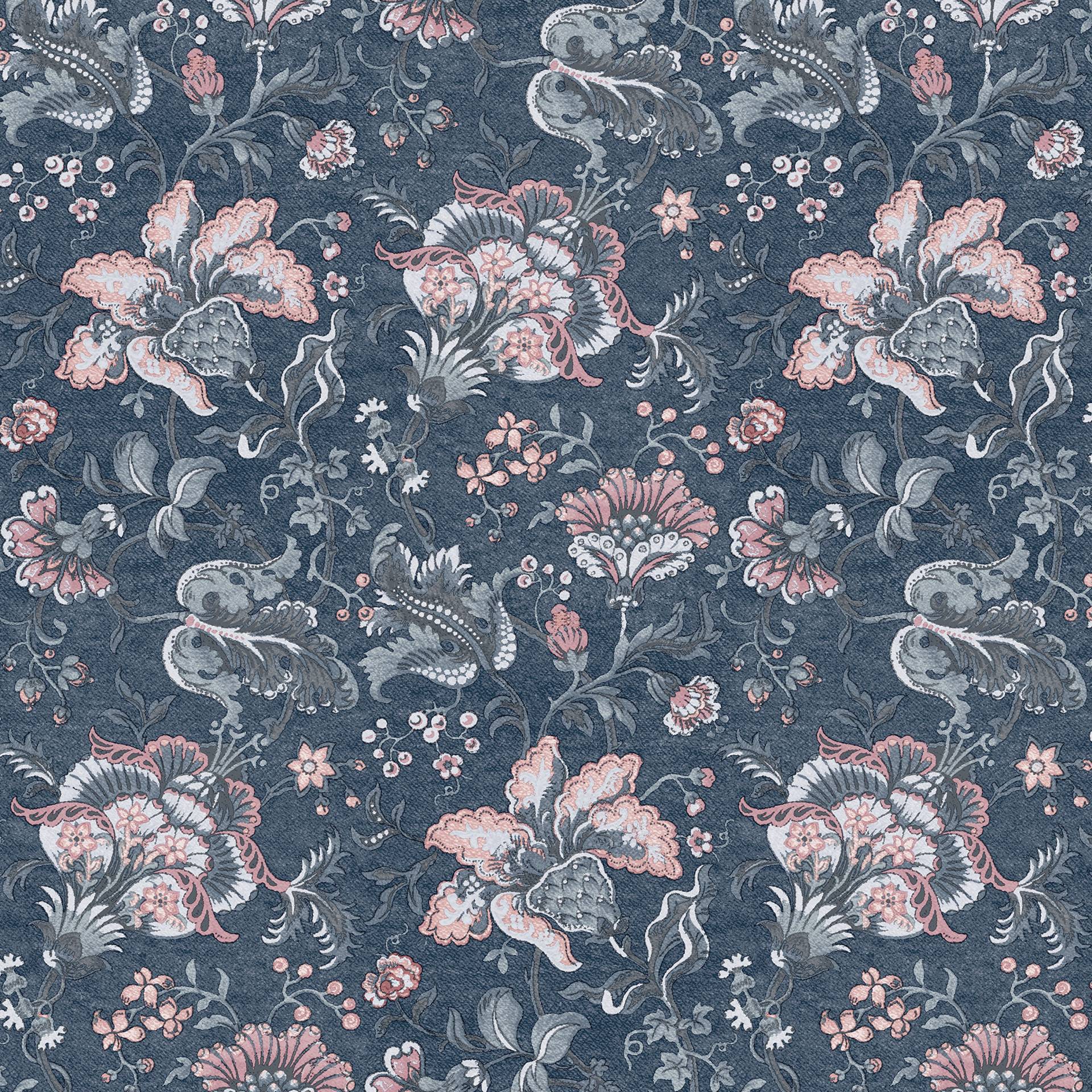 LAURA ASHLEY Vliestapete "Laura Ashley Portia Dark Seaspray Vliestapete" geblümt glatt Laura Ashley Portia Dark Seaspray Vliestapete von Laura Ashley