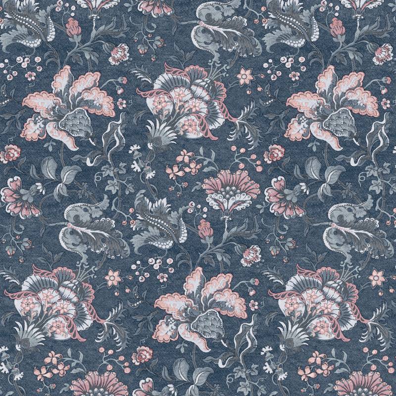 LAURA ASHLEY Vliestapete "Laura Ashley Portia Dark Seaspray Vliestapete" geblümt glatt Laura Ashley Portia Dark Seaspray Vliestapete von Laura Ashley