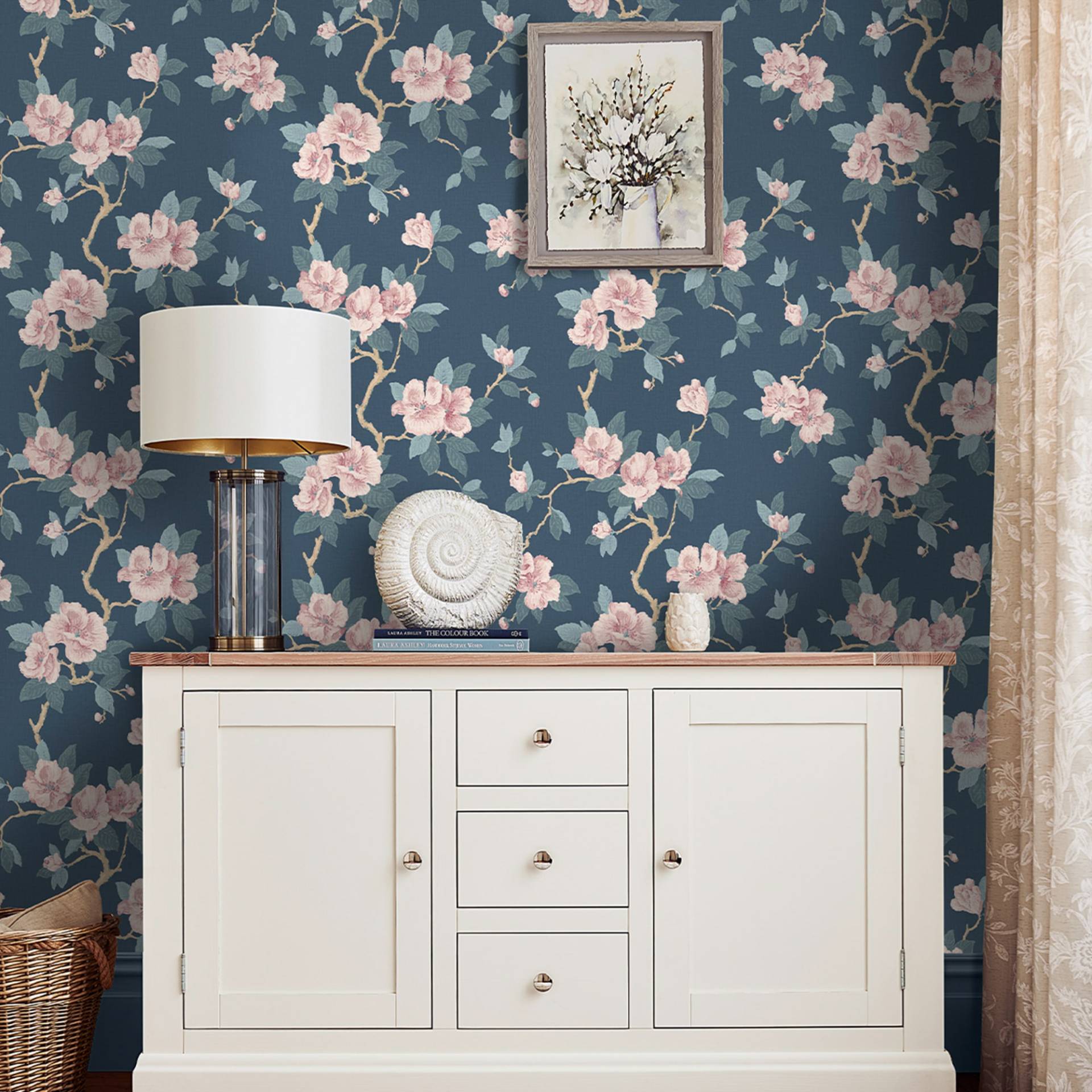 LAURA ASHLEY Vliestapete "MAYA DUSKY" floral glatt Design Tapeten von Laura Ashley