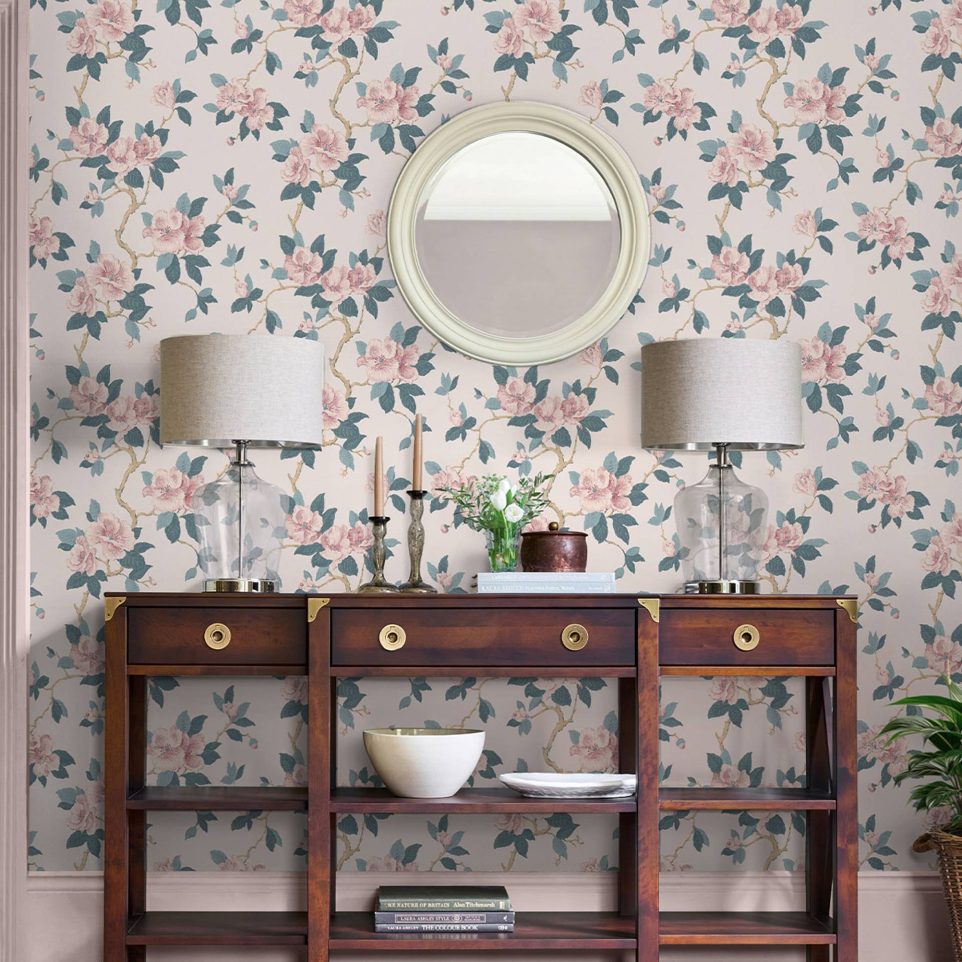 LAURA ASHLEY Vliestapete "MAYA" floral glatt Design Tapeten von Laura Ashley