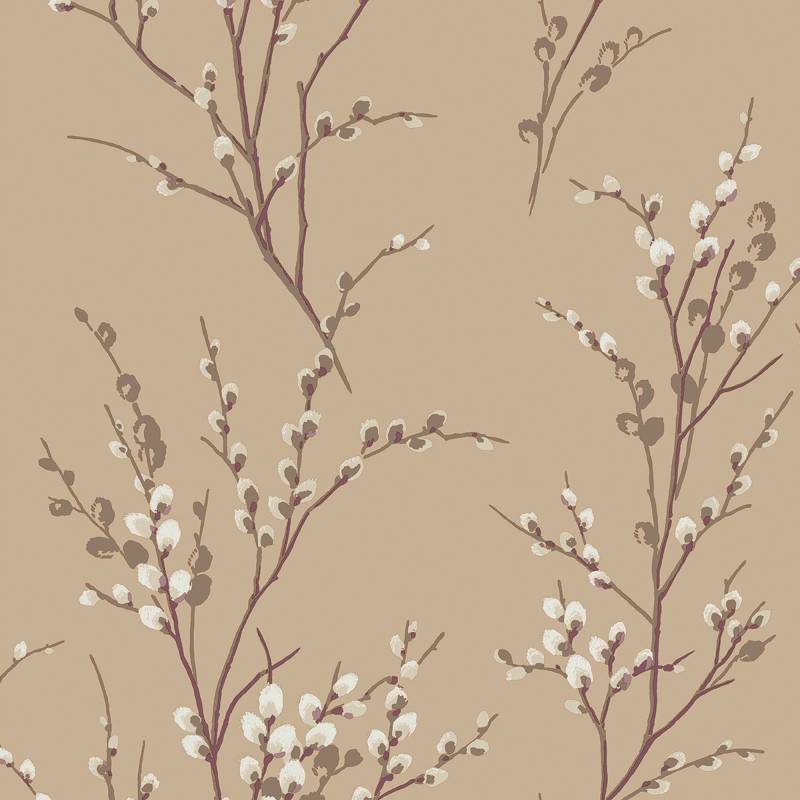 LAURA ASHLEY Vliestapete "Pussy Willow" gemustert FSC zertifiziert, mit lebhaftem Druck, 10 Meter Länge von Laura Ashley