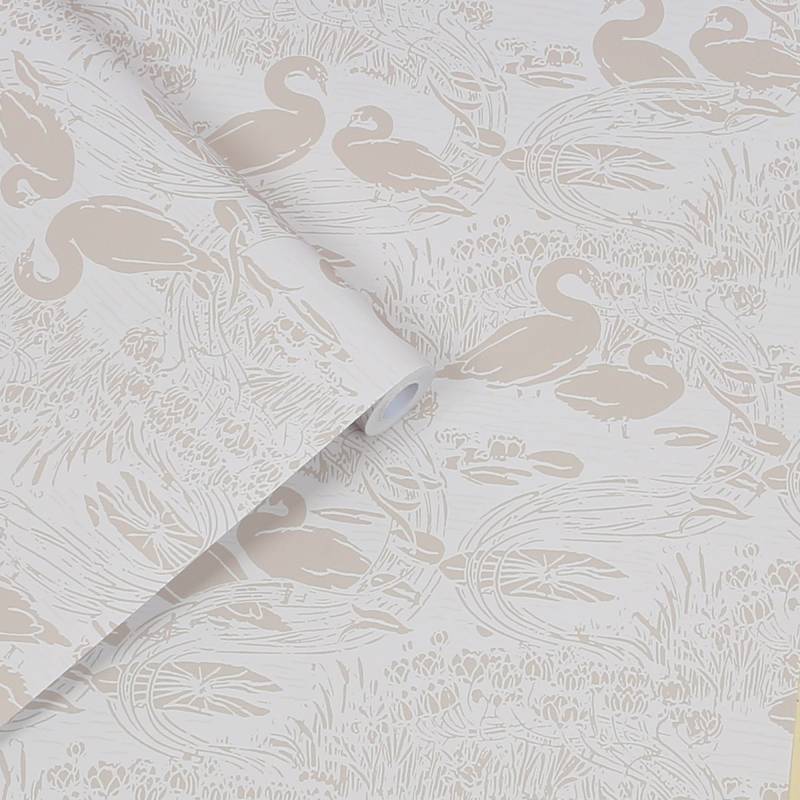 LAURA ASHLEY Vliestapete "Swans" botanisch  floral texturiert 10mx52cm von Laura Ashley