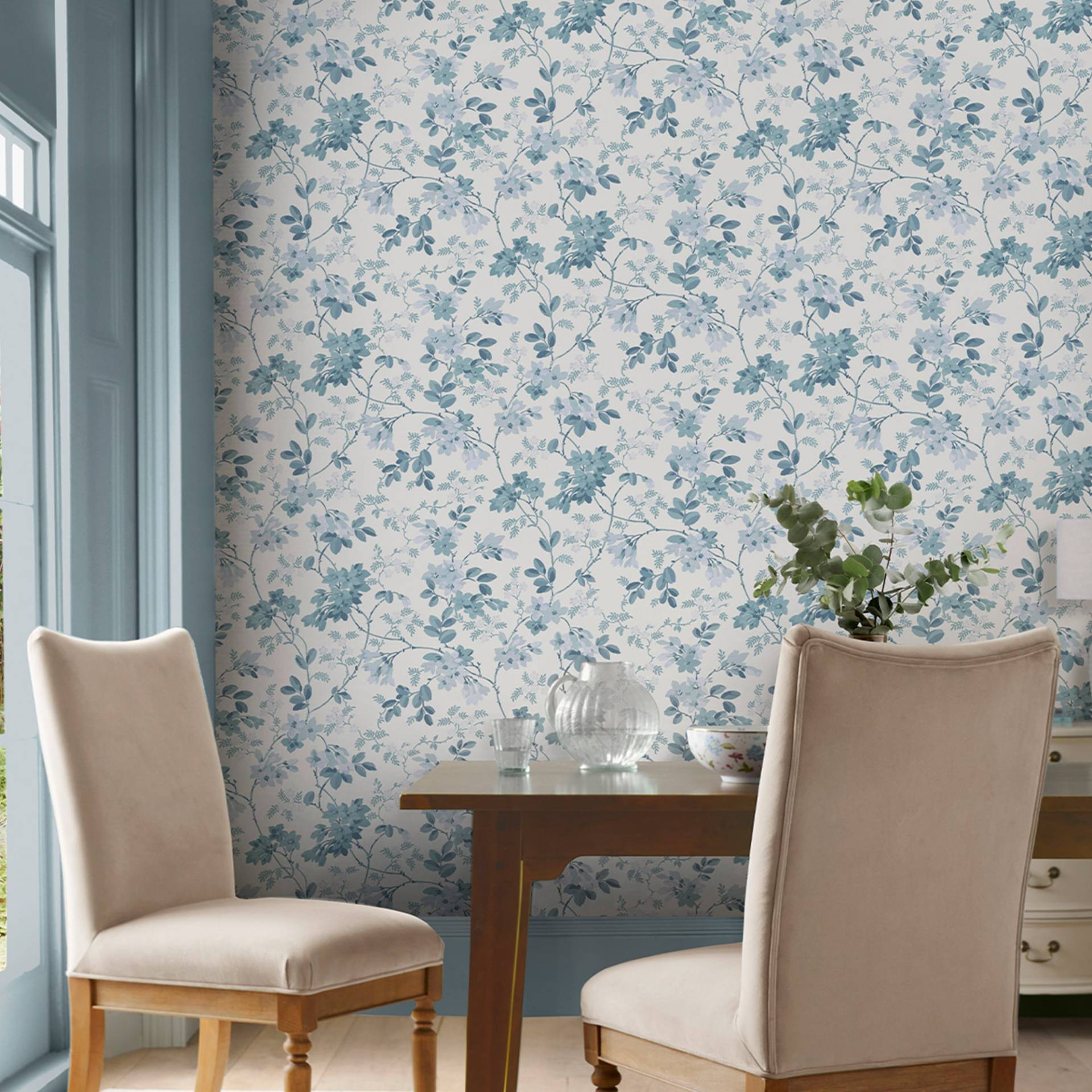 LAURA ASHLEY Vliestapete "YEWLAND" floral glatt Design Tapeten von Laura Ashley