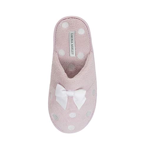 Laura Ashley Ladies Embroidered Soft Terry Scuff Slipper von Laura Ashley