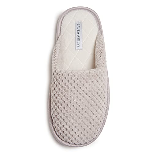 Laura Ashley Women's Open Toe Plush Scuff Slippers | Soft and Warm House Slippers with Cushioned Insole for Ladies von Laura Ashley