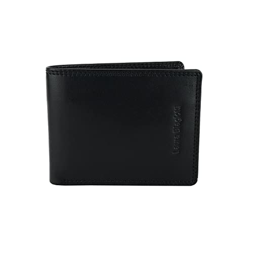 BIAGIOTTI Uomo, Herren Geldbörse aus Echtem Leder, mit Münzfach und Geschenkbox von Laura Biagiotti