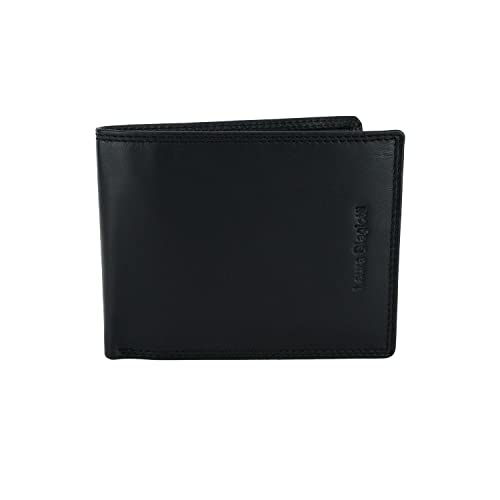 BIAGIOTTI Uomo, Herren Geldbörse aus Echtem Leder, mit Münzfach und Geschenkbox von Laura Biagiotti