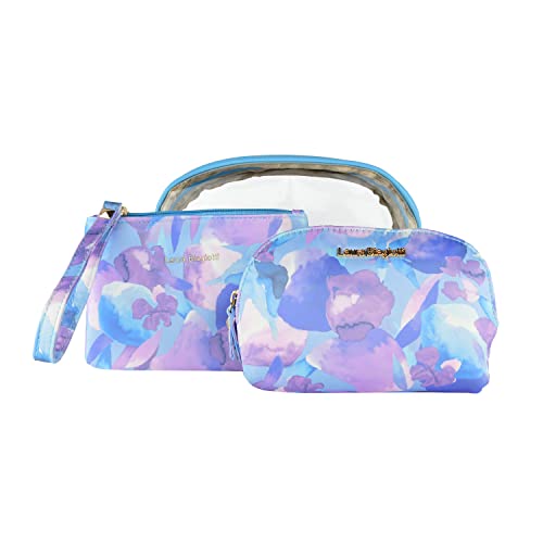 Laura Biagiotti Damen Clutch, 3-teiliges Reise-Beauty-Set – wasserdichte Kosmetiktasche, Make-up-Tasche mit Geschenkbox von Laura Biagiotti