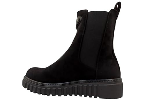 Laura Biagiotti Frauen Stiefel 8253 Stämme Casual Stiefeletten Beatles schwarz, Schwarz , 40 EU von Laura Biagiotti