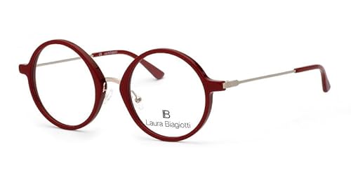 Laura Biagiotti LBV28 Brillengestell, runde Form, rot von Laura Biagiotti