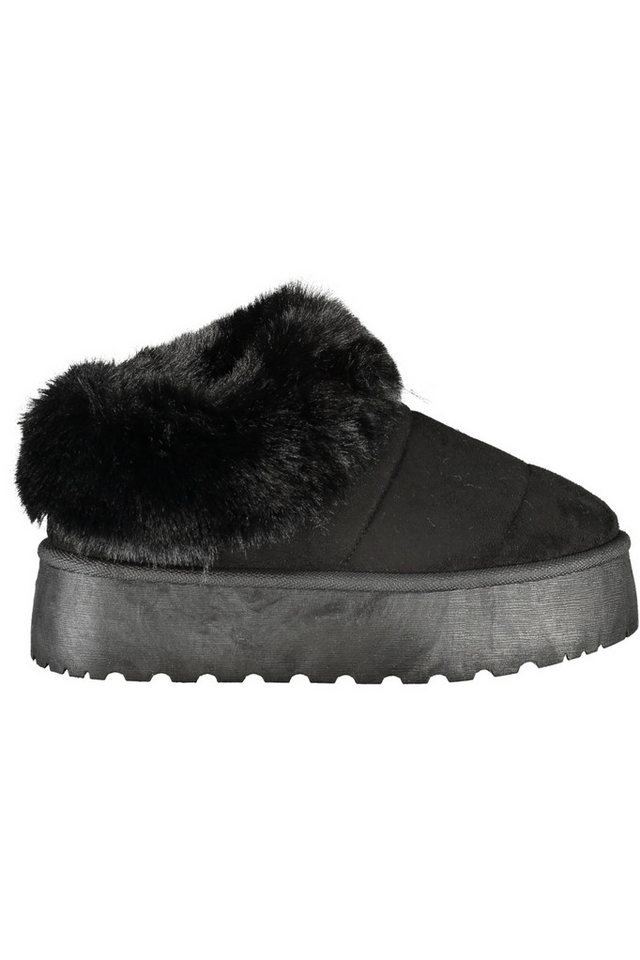 Laura Biagiotti Sneaker Damen-Sportschuh Schwarz mit Felleinsatz und Laura Biagiotti Sneaker Damen-Sportschuh Schwarz mit Felleinsatz und von Laura Biagiotti