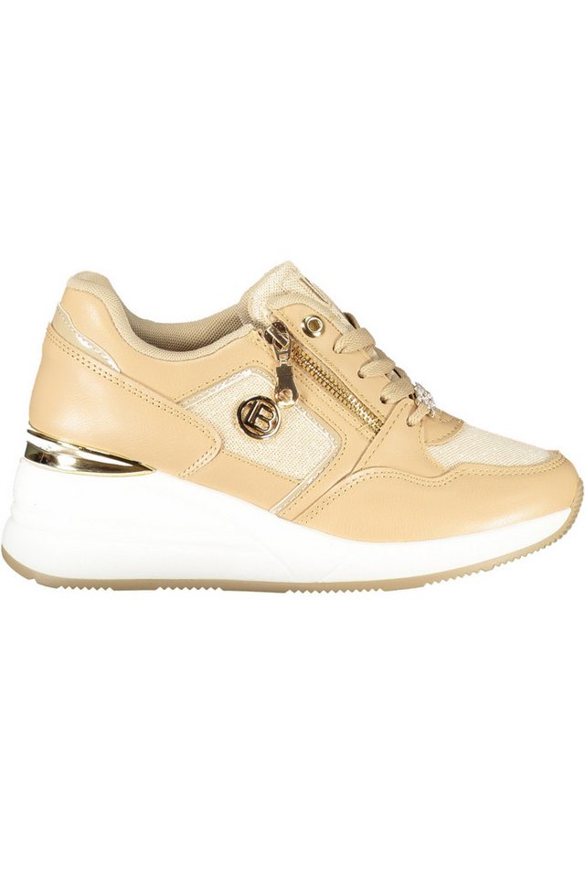 Laura Biagiotti Sneaker Eleganter Damensneaker in Beige mit Plateau und Laura Biagiotti Sneaker Eleganter Damensneaker in Beige mit Plateau und von Laura Biagiotti