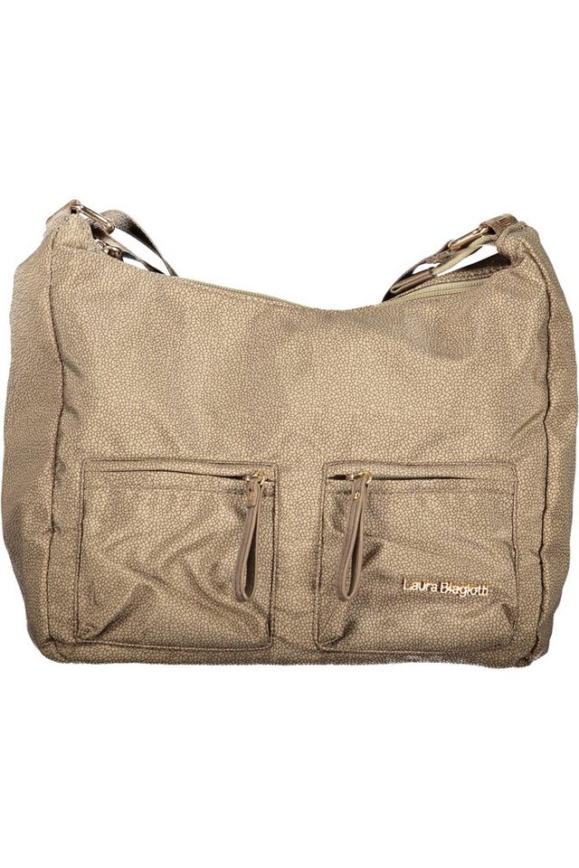 Laura Biagiotti Umhängetasche, Edle Damenbeige Tasche mit praktischem Schultergurt und Innenfächern von Laura Biagiotti