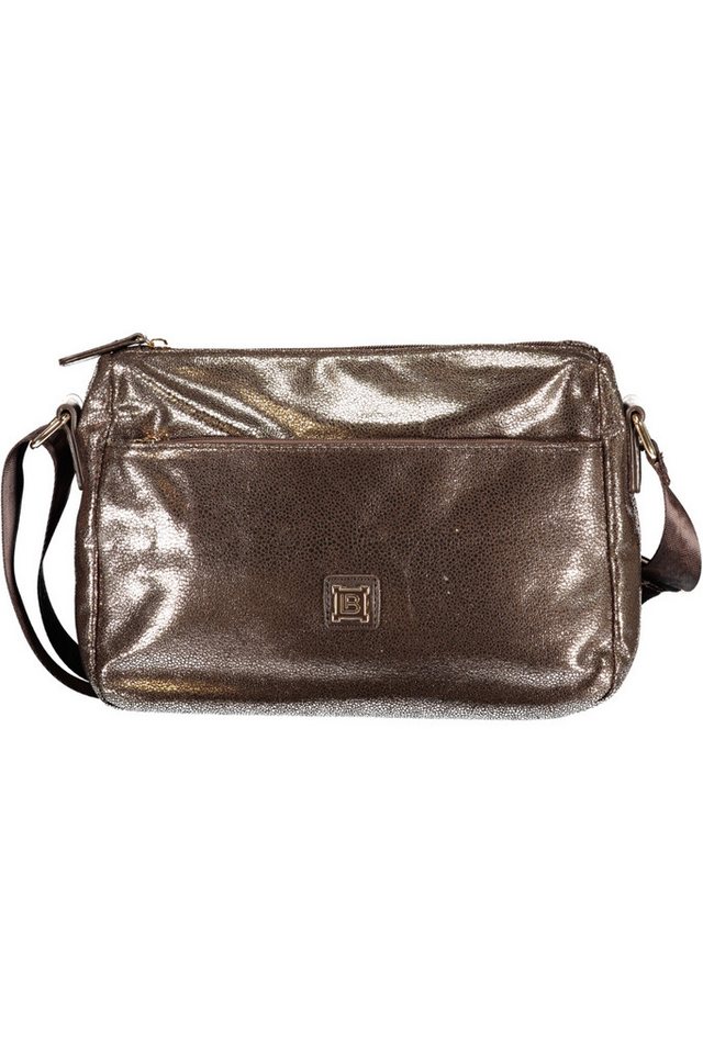 Laura Biagiotti Umhängetasche, Elegante Bronze-Handtasche: Verstellbarer Träger & praktische Fächer von Laura Biagiotti